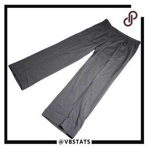 Burberry Men's Pleated Front Straight Leg Cuffed Dress Pants Gray Size 36W x 32L